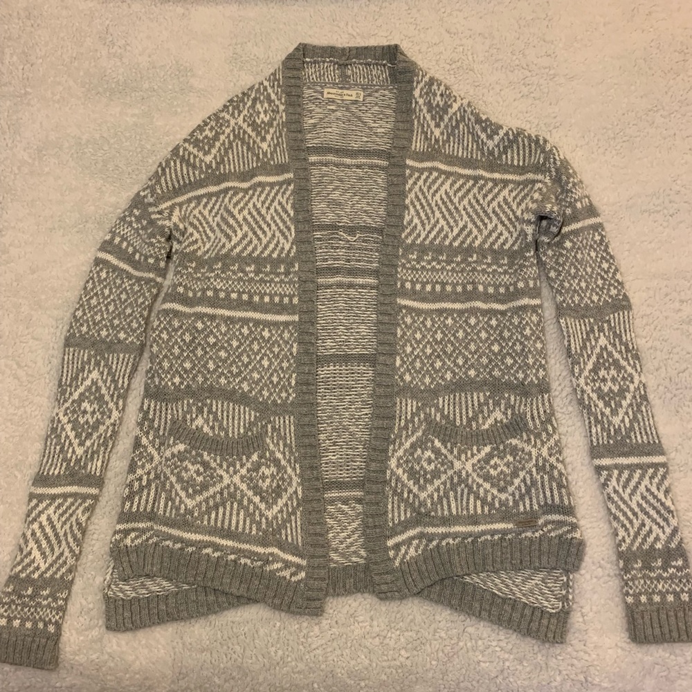 Abercrombie Tribal Cardigan Sweater